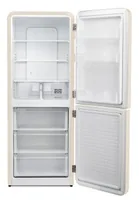 Trisa Kühl-Gefrierkombination Frescolino Classic Creme, Rechts - Energieeffizienzklasse EnEV 2020: D - Bauart: Freistehend - Einbaunormen: Keine - Nutzinhalt Kühlen: 250 l - Gefrierfach Klassifizierung: 4 Sterne - Nutzinhalt Gefrieren: 151 l