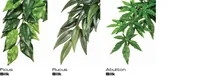 Exo Terra Regenwaldpflanze Abuliton, S - Produkttyp Terraristik: Künstliche Pflanzen - Material: Kunststoff - Seide