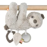 fehn Kinderwagenspielzeug Activity-Faultier, Grau/Beige - Material: Polyester - Plüsch - Detailfarbe: Beige - Grau - Zubehörtyp: Kinderwagenspielzeug