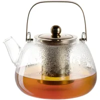 Leonardo Teekanne Tè per te 1.2 l, Transparent - Material: Borosilikatglas - Detailfarbe: Transparent - Filtertyp: Filter - Fassungsvermögen: 1.2 l - Kompatible Kochfelder: Manuell - nicht für Kochfelder