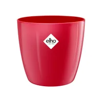 Elho Blumentopf Brussels Diamond rund 1.4 l, Lovely Red - Aufhängevorrichtung: Nein - Detailfarbe: Rot - Detailmaterial: Recycled Kunststoff - Grundmaterial: Kunststoff