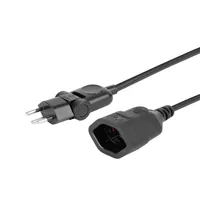 Steffen 59 00028 SW power extension 0.5 m 1 AC outlet(s) Indoor Black