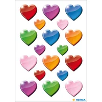 HERMA Stickers coloured hearts