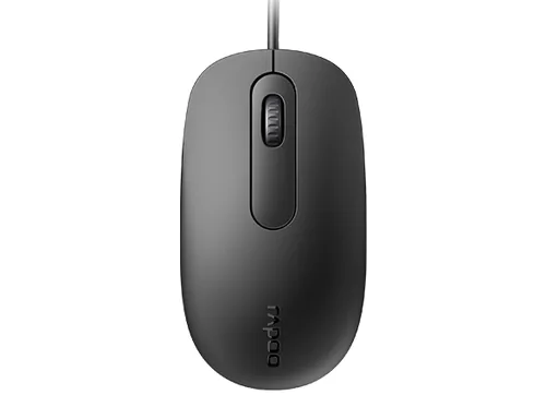 RAPOO N200 wired Optical Mouse 18548 Black