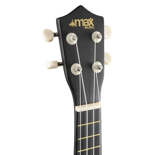 MAX Ukulele UKEY Set Soprano Schwarz 21 Zoll - 