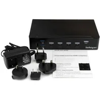 StarTech.com 4 Port HDMI KVM Switch - HDMI KVM Umschalter mit USB 3.0 Hub