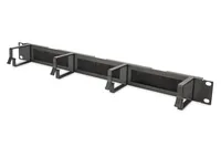DIGITUS Rangierpanel 1HE 19"" 4xBügel mit Bürstenleise schw.