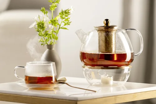 Leonardo Teekanne Tè per te 1.5 l, Transparent - Material: Borosilikatglas - Detailfarbe: Transparent - Filtertyp: Filter - Fassungsvermögen: 1.5 l - Kompatible Kochfelder: Manuell - nicht für Kochfelder