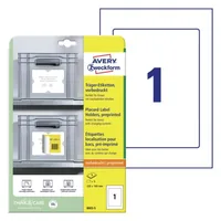 AVERY ZWECKFORM Träger-Etiketten 220x160mm 8003-5 hellgrau 5 Stk./5 Blatt