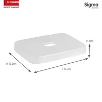 Sigma Home Deckel 2.5 Liter Transparent - Breite: 17.1 cm - Höhe: 12.2 cm - Tiefe: 2 cm - Volumen: 0 l - Produkttyp: Deckel - Verpackungseinheit: 1 Stück