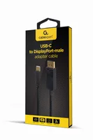Gembird A-CM-DPM-01 video cable adapter 2 m USB Type-C DisplayPort Black