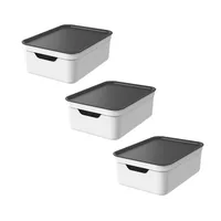 Rotho Aufbewahrungsbox JIVE Wollweiss - Breite: 27.8 cm - Höhe: 13 cm - Tiefe: 37.5 cm - Volumen: 13 l - Produkttyp: Aufbewahrungsbox - Verpackungseinheit: 3 Stück