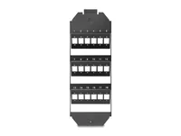 DeLOCK Optical Fiber Mounting for floor tank 18 port for SC Simplex / LC Duplex couplers black