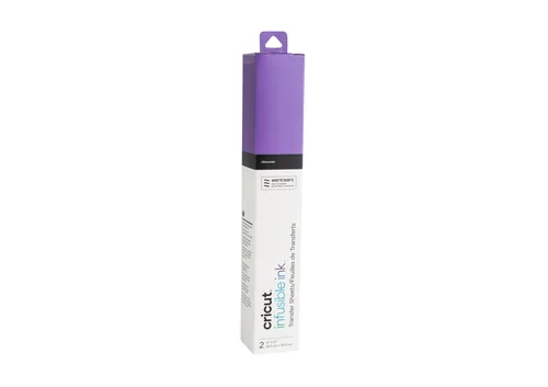 Cricut Aufbügelfolie Infusible Ink 2 Stück, Violett - Geeignet für Drucker: Thermosublimation - Detailfarbe: Violett - Aussenanwendung: Nein - Selbstklebend: Nein - Aufbügelbar: Ja - Folientyp: Sublimationsfolie