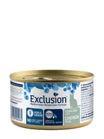 Exclusion Nassfutter Sterilized Senior +7 Chicken, 85 g - Tierbedürfnis: Haut & Fell - Verdauung - Magen & Darm - Nieren & Harnwege - Geschmacksrichtung: Geflügel - Zertifikate: Keine Zertifizierung - Fleischsorte: Huhn - Packungsgrösse: 85 g - Futtereige