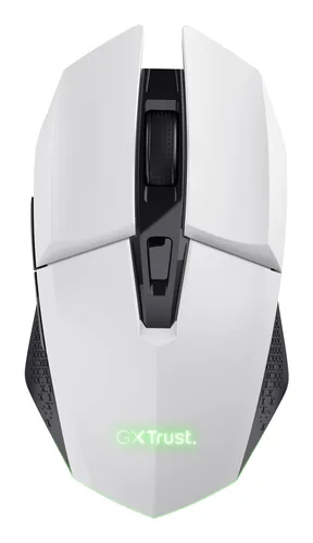 Trust Gaming-Maus GXT110 Felox Weiss - Maus Features: Umschaltbare DPI-Auflösung - Daumentaste - Beleuchtung - Scrollrad - Bedienungsseite: Universal - Detailfarbe: Weiss - Gewicht: 116 g - 92 g - Verbindungsart: Kabellos - Schnittstelle: USB-A