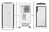 be quiet! PC-Gehäuse Shadow Base 800 DX Weiss - Unterstützte Mainboards: E-ATX - ATX - Micro-ATX - Mini-ITX - Detailfarbe: Weiss - Anzahl Lüfterplätze: 8 - Sichtfenster: Ja - Netzteil vorinstalliert: Nein - Gehäuse Bauart: Mid-Tower