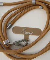 Rabbiter 9120099471824 strap Mobile phone Recycled polyester Brown, Silver