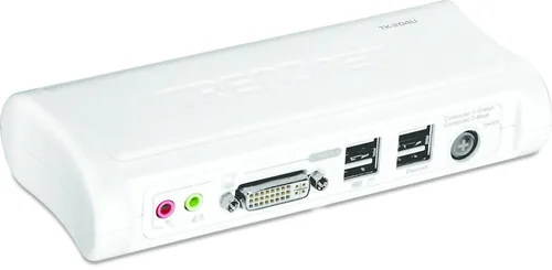 TRENDnet KVM 2-Port DVI USB Switch mit Audio Kit