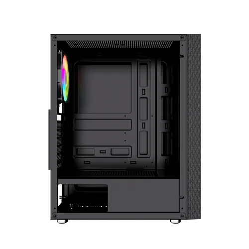 Gembird Fornax 2500 ARGB Gaming ATX computer case, Midi Tower, backlight,  Black