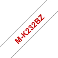 PTOUCH Band, nicht lam. rot/weiss M-K232BZ zu PT-65/75/85/110 8mx12mm