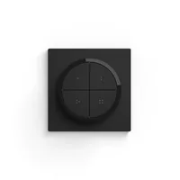 Philips Hue Zubehör Tap Dial Schalter, Schwarz, EU - Detailfarbe: Schwarz - Systemkompatibilität: Hue Bridge erforderlich - Protokoll: ZigBee - Produkttyp: Fernbedienung und Wandtaster - Systemkommunikation: Wireless - System-Kompatibilität: Philips Hue