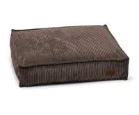 Designed by Lotte Hunde-Bett Ribbed Braun 70x55X15cm - Breite: 70 cm - Länge: 55 cm - Detailfarbe: Braun - Tierart: Hund - Produkttyp: Bett