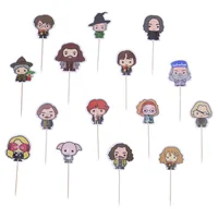 PME Harry Potter Cupcake Topper 6 Stück - Materialtyp: Papier - Material: Papier - Nachhaltigkeit: Nicht angegeben - Backform Typ: Cupcake-Backform - Motiv: Harry Potter - Detailfarbe: Mehrfarbig