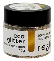Reslin Eco glitter 15g - Extra large gold