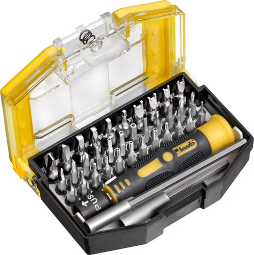kwb Bit-Set Safety Bits 37-teilig - Set: Ja - Bit-Typ: Philips - Torx - Schlitz - Tri-Wing - Grösse: Diverse