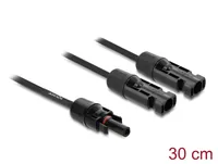 DELOCK DL4 Solar Splitter Kabel 2xST > 1xBU 30cm schwarz