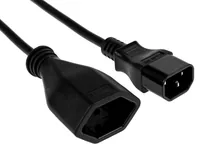 FURBER.power Verlängerungskabel C14-T13 0.3 m Schwarz - Anzahl Leiter: 3 - Detailfarbe: Schwarz - Kinderschutz: Ja - Steckereigenschaften: Angespritzt - Steckertyp Ausgang: T13 - Leiterquerschnitt: 1 mm²