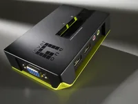 LevelOne KVM Switch 2xUSB-A Audio grau