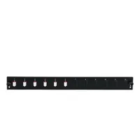 EFB Bestckte 12 Port Frontblende mit 6 x LC Duplex Kupplung OM4 vertikal, schwarz