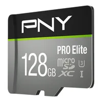 SD MicroSD XC Card 128GB PNY Pro Elite R100MBs W90MBs reta
