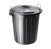Rotho 1784608851 trash can 25 L Round Polypropylene (PP) Black