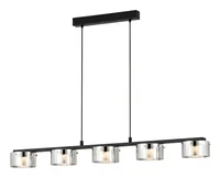 EGLO Leuchten LED-Pendelleuchte COPILLOS LED 5 x 5.4W 3000K Silber - Betriebsart: Netzbetrieb - Lampensockel: LED fest verbaut - Farbtemperatur Kelvin: 3000 K - Gesamtleistung: 27 W - Farbwiedergabeindex CRI: 0 - Dimmbar: dimmbar
