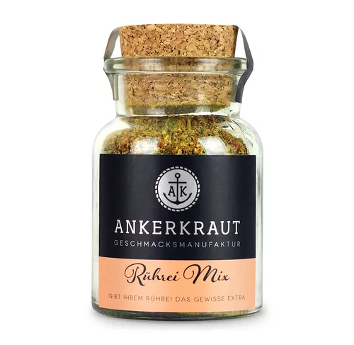 Ankerkraut Gewürz Rührei-Gewürz 80 g - Produkttyp: Gewürzmischungen - Ernährungsweise: Vegetarisch - Vegan - Laktosefrei - Glutenfrei - Produktionsland: Deutschland - Zertifikate: Keine Zertifizierung - Packungsgrösse: 80 g - Fairtrade: Nein
