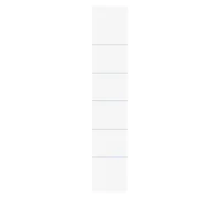 Biella 19016400U non-adhesive label White Rectangle