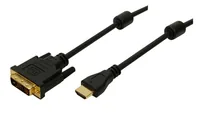 Logilink HDMI-DVI-Kabel HDMI -> DVI-D STST 2,00 m bk