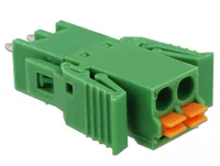 Terminalblock Set für Platine 2 Pin 3,81 mm Rastermaß vertikal