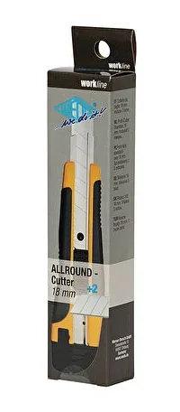 Wedo 78 618 utility knife Black, Steel, Yellow Snap-off blade knife