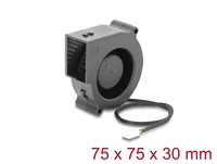 DELOCK RadiallüfterLüftergebläse 12V DC 75x75x30mm 3 Pin