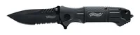 Walther Taschenmesser BTK - Typ: Taschenmesser - Schalenmaterial: Aluminium - Funktionen: Wellenschliffmesser - Glasbrecher - Outdoor - Einhandklinge: Ja - Verriegelung: Liner-Lock - Anzahl Funktionen: 1-10