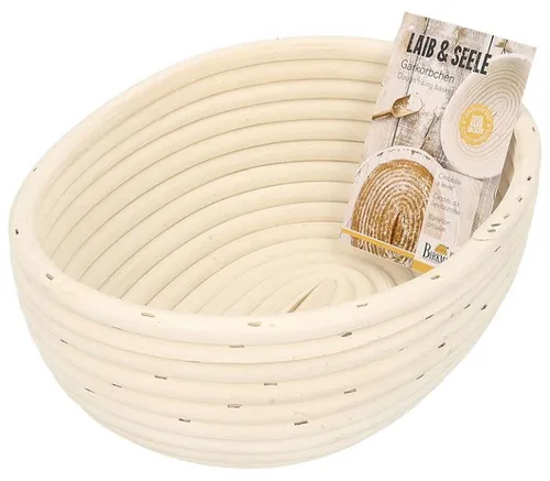 RBV Birkmann Gärkörbchen 24.5 x 18.5 cm - Materialtyp: Pflanzliche Faser - Material: Rattan - Detailfarbe: Beige - Set: Nein - Backform Typ: Gärkörbchen - Verpackungseinheit: 1 Stück