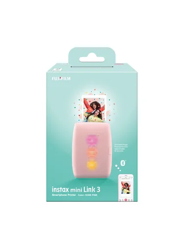 Fujifilm Instax mini Link3 - R Pink EX D stampante per foto 800 x 600 DPI 2.4" x 1.8" (6.2x4.6 cm)