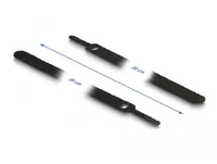 Delock Klettkabelbinder Schwarz 200 mm x 12 mm, 10 Stück - Breite: 12 mm - Länge: 200 mm - Produkttyp: Klettkabelbinder - Ausstattung Kabelmanagement: Wiederverwendbar - Haftend - Verpackungseinheit: 10 Stück - Material: Kunststoff