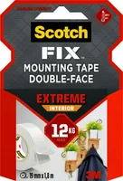 3M Extreme Innenmontageband 19 mm x 1.8 m, Weiss - Breite: 19 mm - Länge: 1.8 m - Verpackungseinheit: 1 Stück - Detailfarbe: Weiss - Klebehaftung: Beidseitig - Art: Montageband