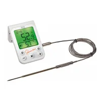 TFA Dostmann Bratenthermometer  Küchen-Chef, Digital - Typ: Fleischthermometer - Anwendungsbereich: Grill - Backofen - Kabelgebunden: Ja - Displaytyp: Digital - App kompatibel: Nein