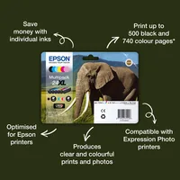 EPSON 24 Ink black Std Capacity 5.1ml 240 pages blister